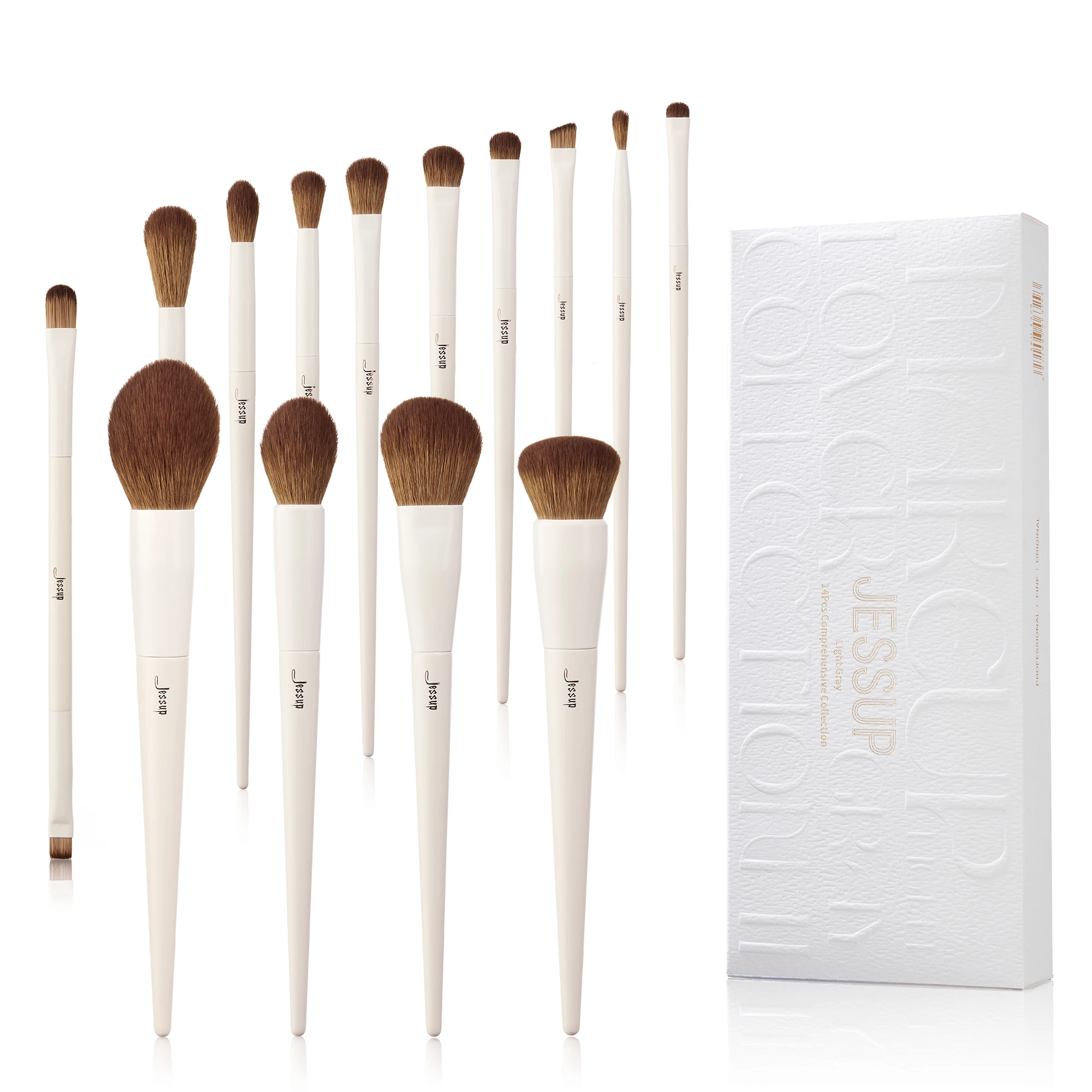 Jessup Makeup Brushes Set,10-14pcs Make Up Brush Contour Foundation Powder Eyeshadow Highlight Blending Concealer Liner T336 - Image 14