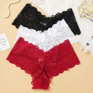 Sexy Floral Lace Panties Women Briefs Low Waist Soft Lingerie Comfortable Female Underwear Girls Intimates Panties