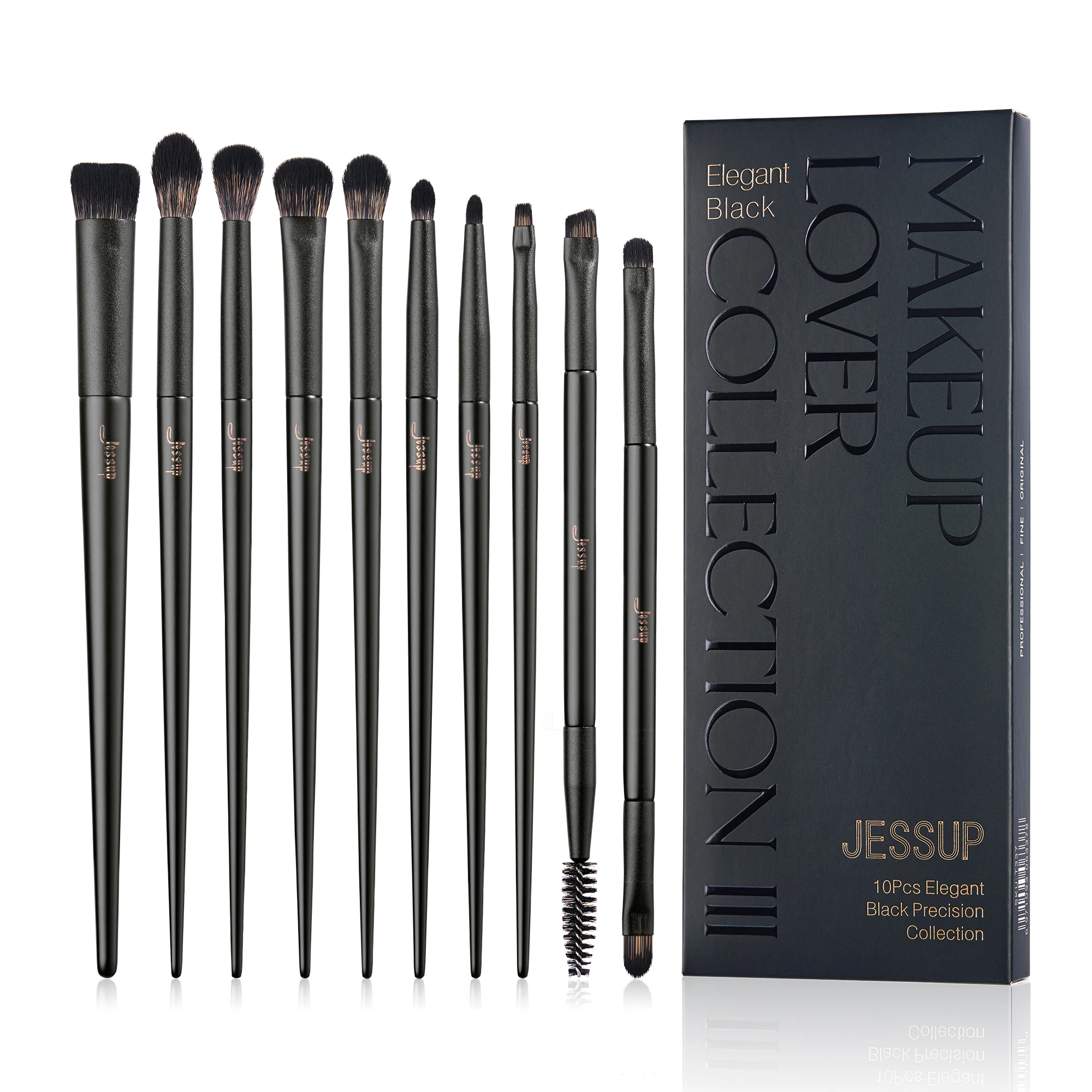 Jessup Makeup Brushes Set,10-14pcs Make Up Brush Contour Foundation Powder Eyeshadow Highlight Blending Concealer Liner T336 - Image 9