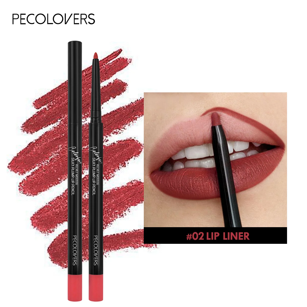 Waterproof Matte Lipliner Pencil Red Contour Tint Lipstick Long Lasting Non-stick Cup Moisturising Lips Makeup 12 Colors - Image 5