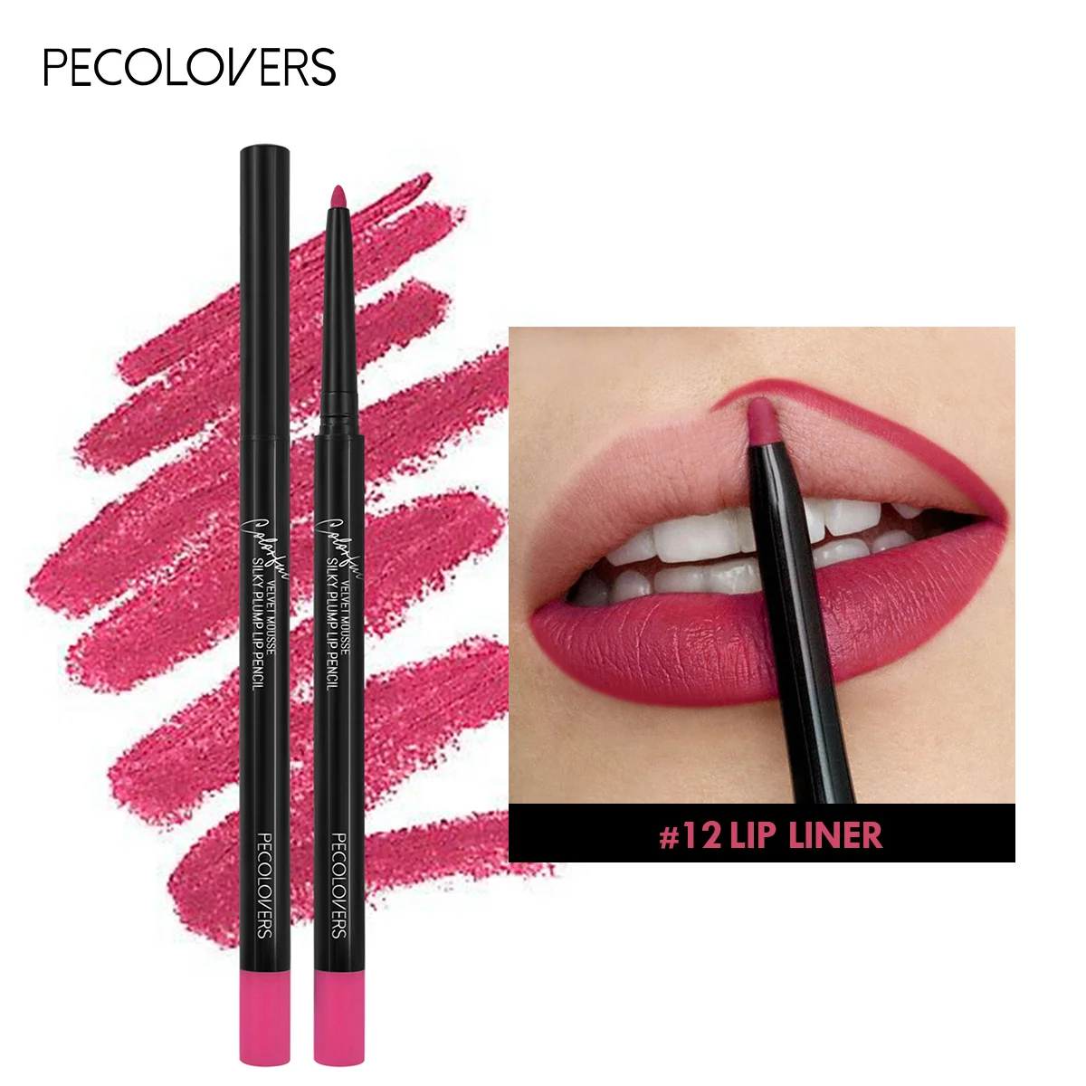 Waterproof Matte Lipliner Pencil Red Contour Tint Lipstick Long Lasting Non-stick Cup Moisturising Lips Makeup 12 Colors - Image 7