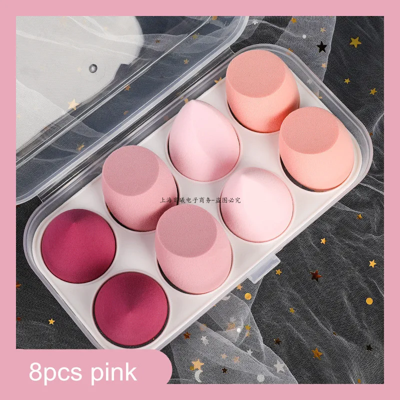 4pcs/8pcs Makeup Sponge Set Cosmetic Blender Beauty Puff Foundation Powder Concealer Cream Soft Sponges Women Face Make Up Tools - Image 8