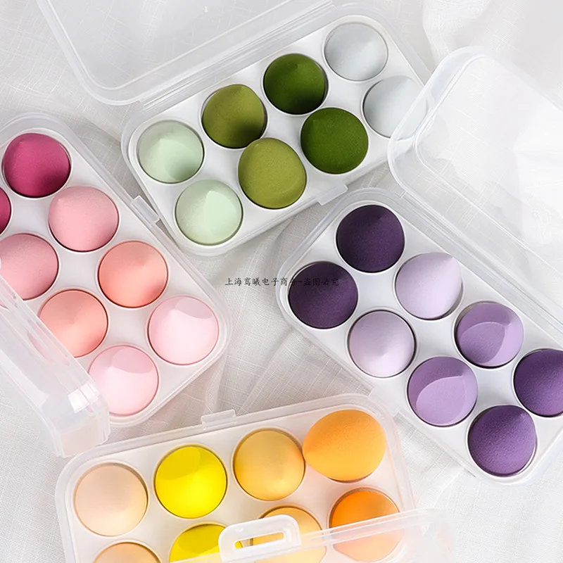 4pcs/8pcs Makeup Sponge Set Cosmetic Blender Beauty Puff Foundation Powder Concealer Cream Soft Sponges Women Face Make Up Tools - Image 6