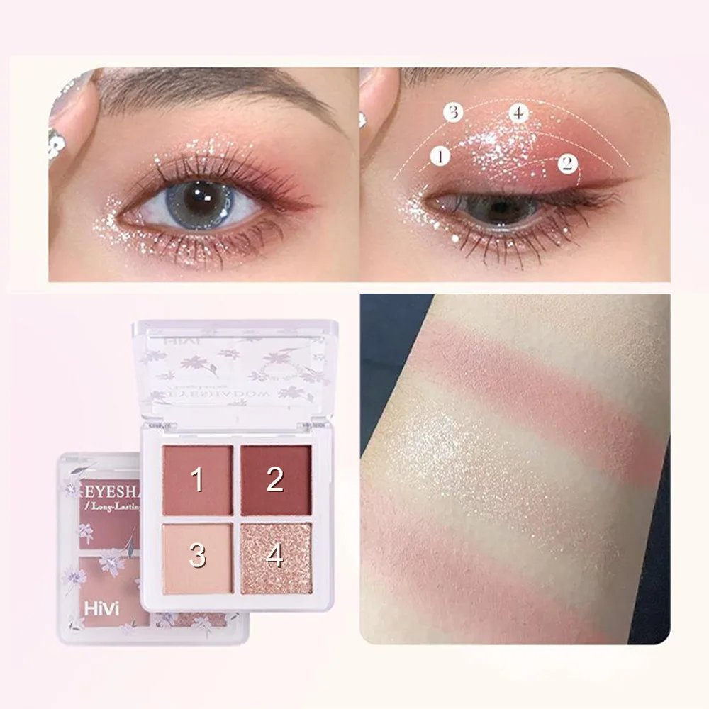 8-Piece Beauty Set with Lipstick, Concealer, Eyeshadow, Eyebrow, and Blush Makeup - Image 4