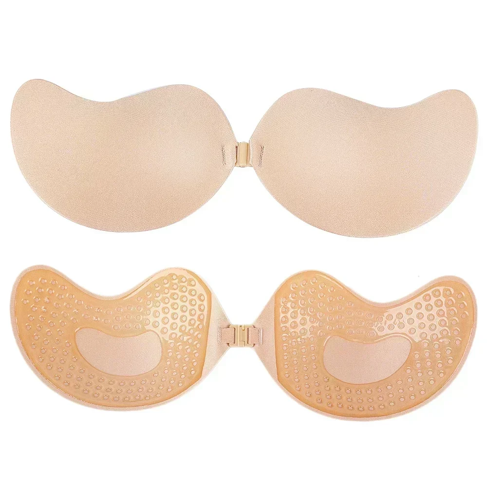 Invisible Push Up Bra for Women Backless Strapless Bra Seamless Front Closure Bralette Underwear Silicone Self-Adhesive Bra Pads - Image 10