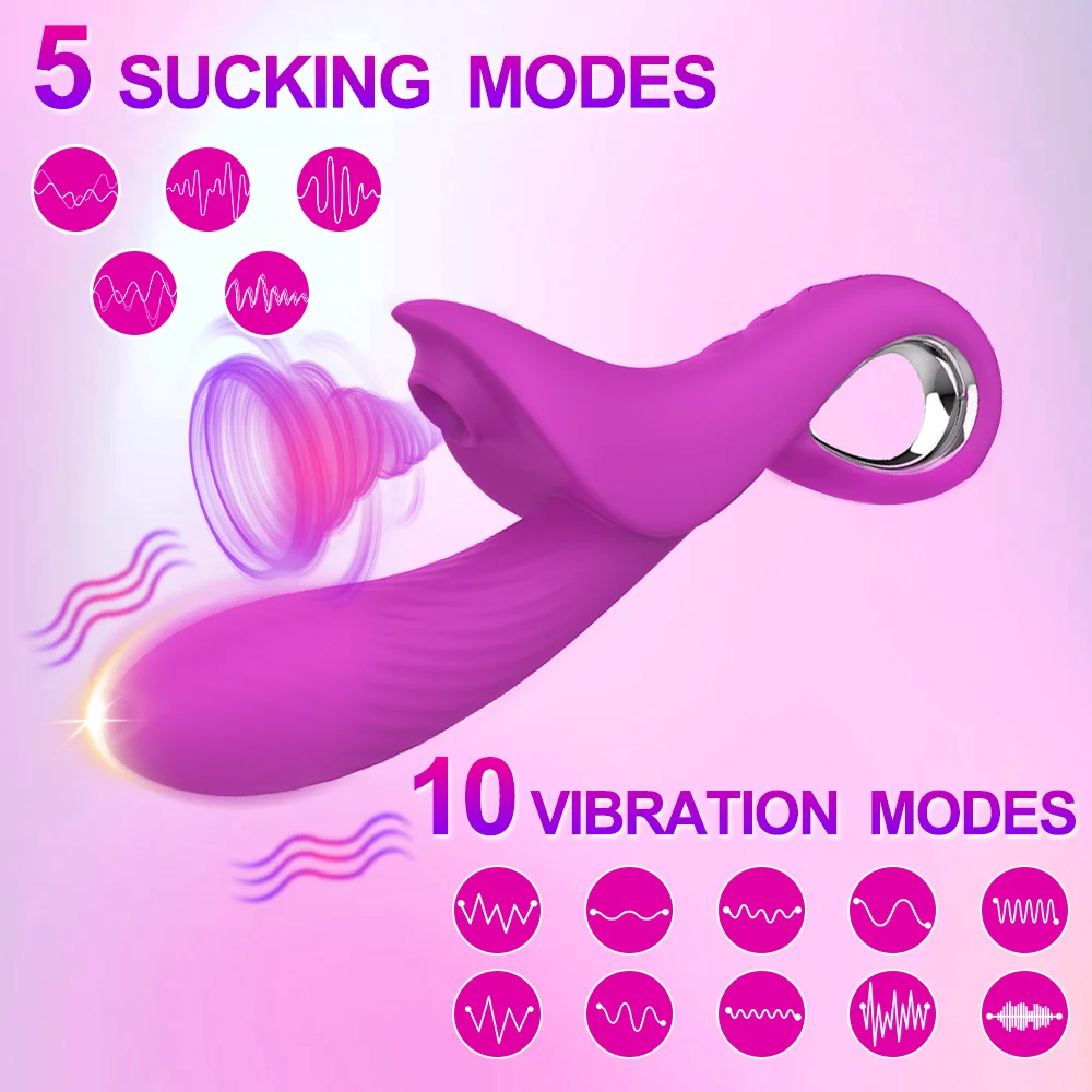 Sexualex Women's Toys Clitoris Sucker Vibrator Nipple Vagina Massage Vacuum Stimulator Dildo Masturbation Sex Toy JoinJJtoy