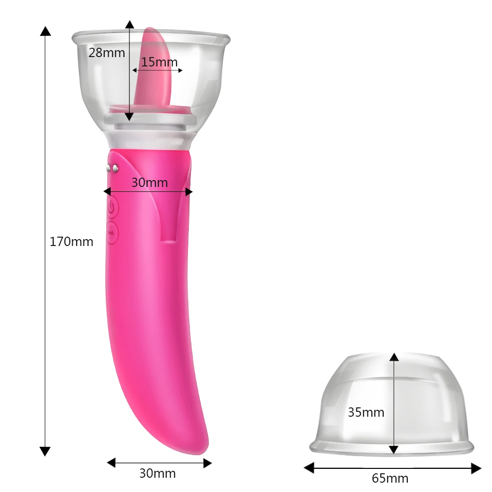 Dildo Vibrator Clitoris G-spot Vibrator Vagina Breast Massage Dual Head Sex Toys for Women Tongue Licking Pump - Image 6